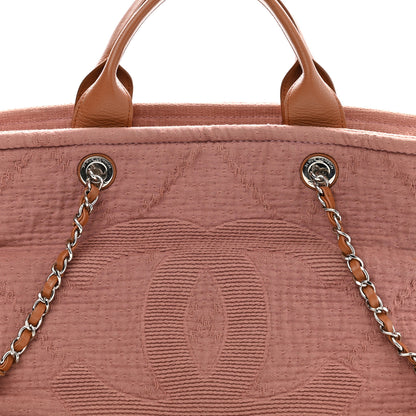 Chanel Canvas Large Double Face Shopping Tote Dark Pink 8 of 11