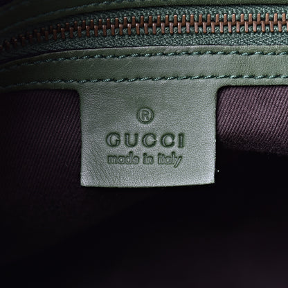 Gucci Suede Monogram Small Boston Green 6 of 19