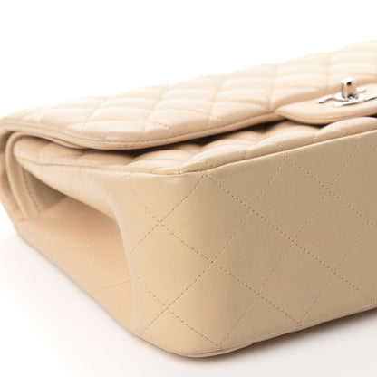 Chanel Lambskin Quilted Jumbo Double Flap Beige Clair 6 of 11