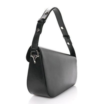 Gucci Azalea Calfskin Small Horsebit 1955 Asymmetric Shoulder Bag Black 3 of 9