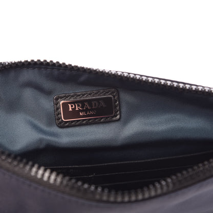 Prada Tessuto Nylon Saffiano Wristlet Blue 6 of 7
