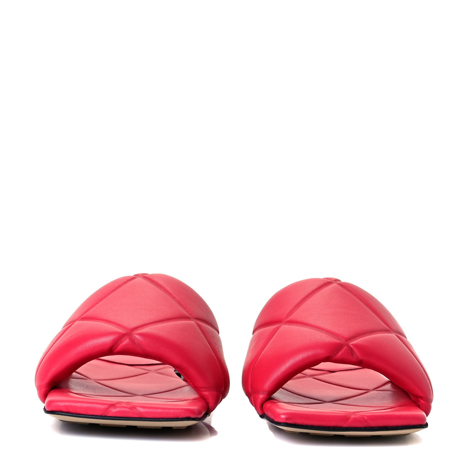 Bottega Veneta Nappa Quilted Rubber Lido Flat Sandals 35 Lollipop 3 of 7