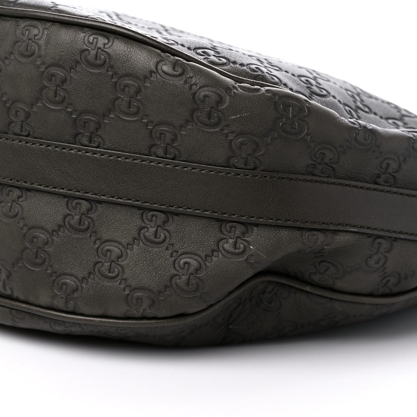 Guccissima Medium GG Twins Hobo Olive Green