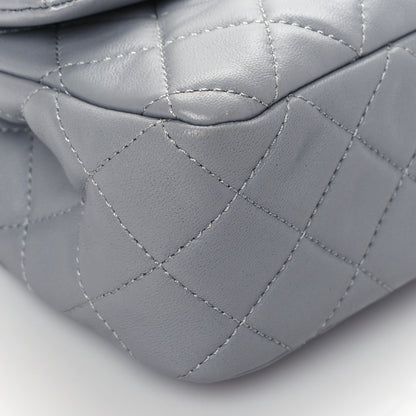 Chanel Lambskin Quilted Mini Rectangular Pearl Crush Flap Grey 9 of 10