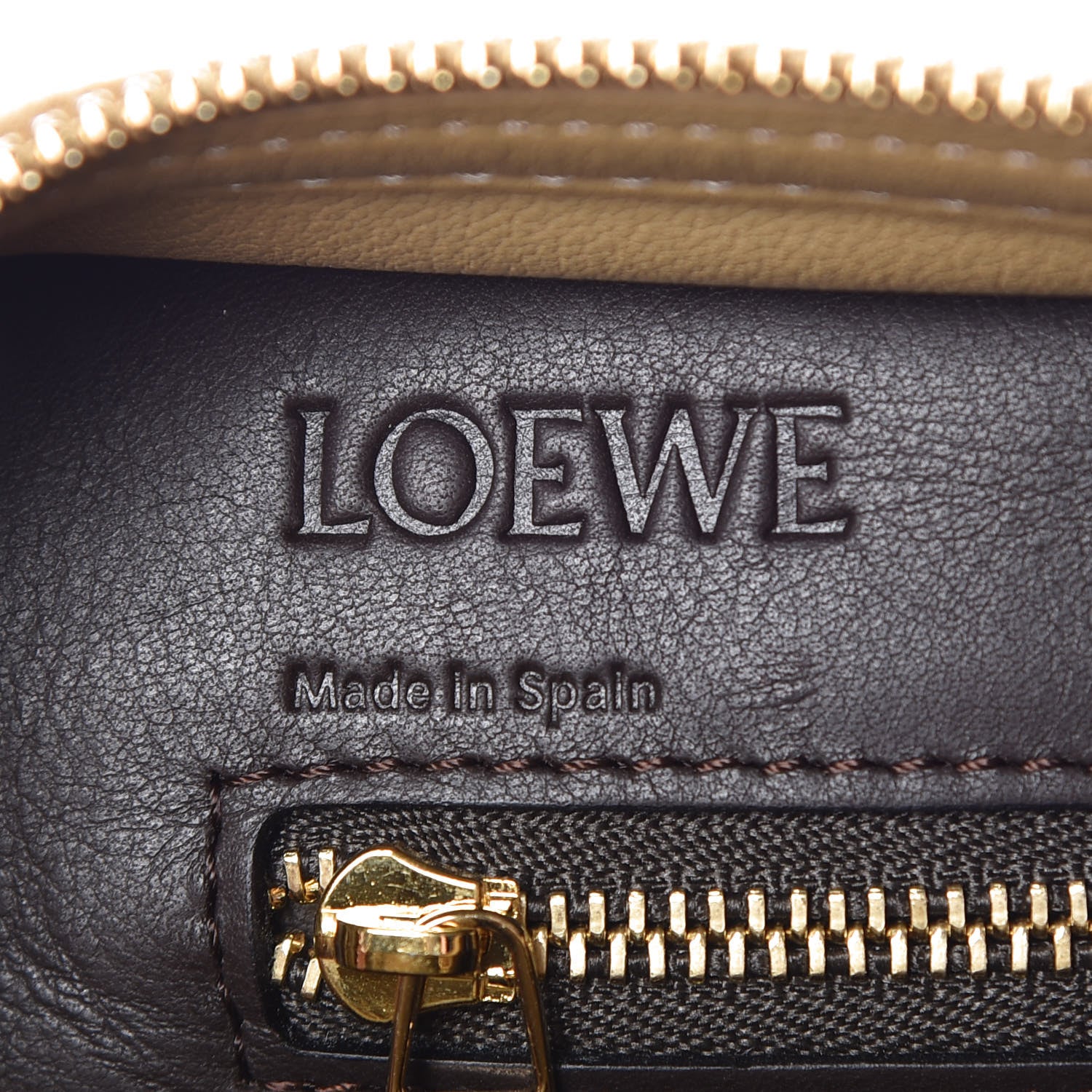 Loewe Suede Calfskin Amazona 23 Gold Brown 8 of 8