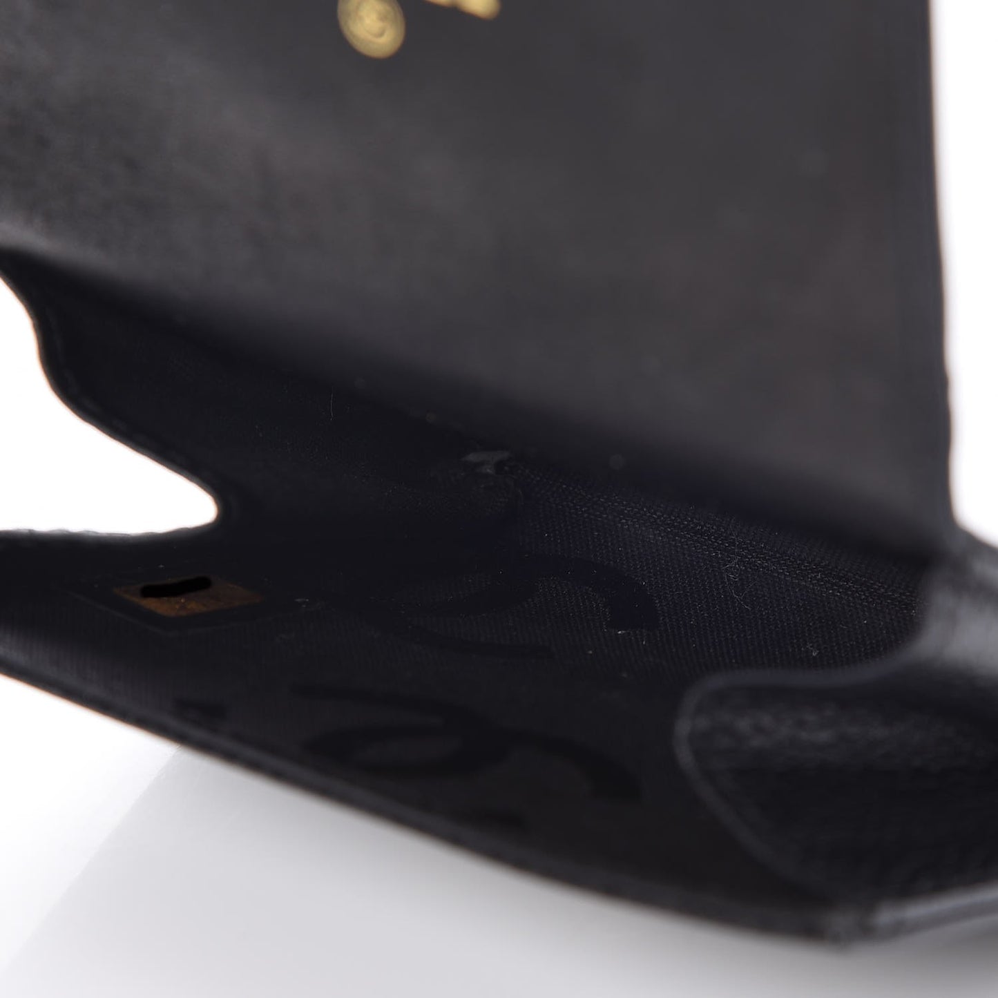 Caviar Timeless CC Flap Card Holder Black