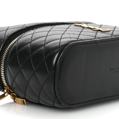 Saint Laurent Lambskin Quilted Mini Gaby Vanity Case Black 9 of 10