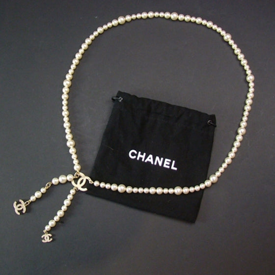 Chanel Timeless Classic Faux CC Pearl Belt 4 of 6