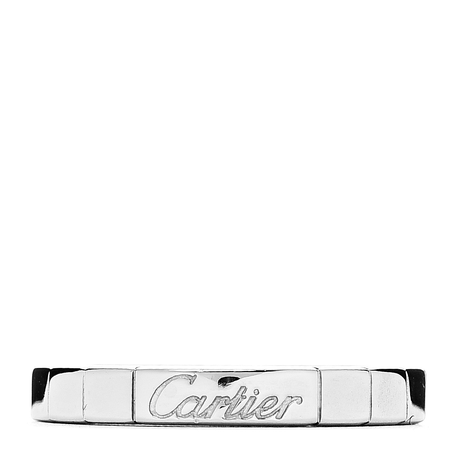Cartier 18K White Gold Lanieres Ring 50 5.25 1 of 5
