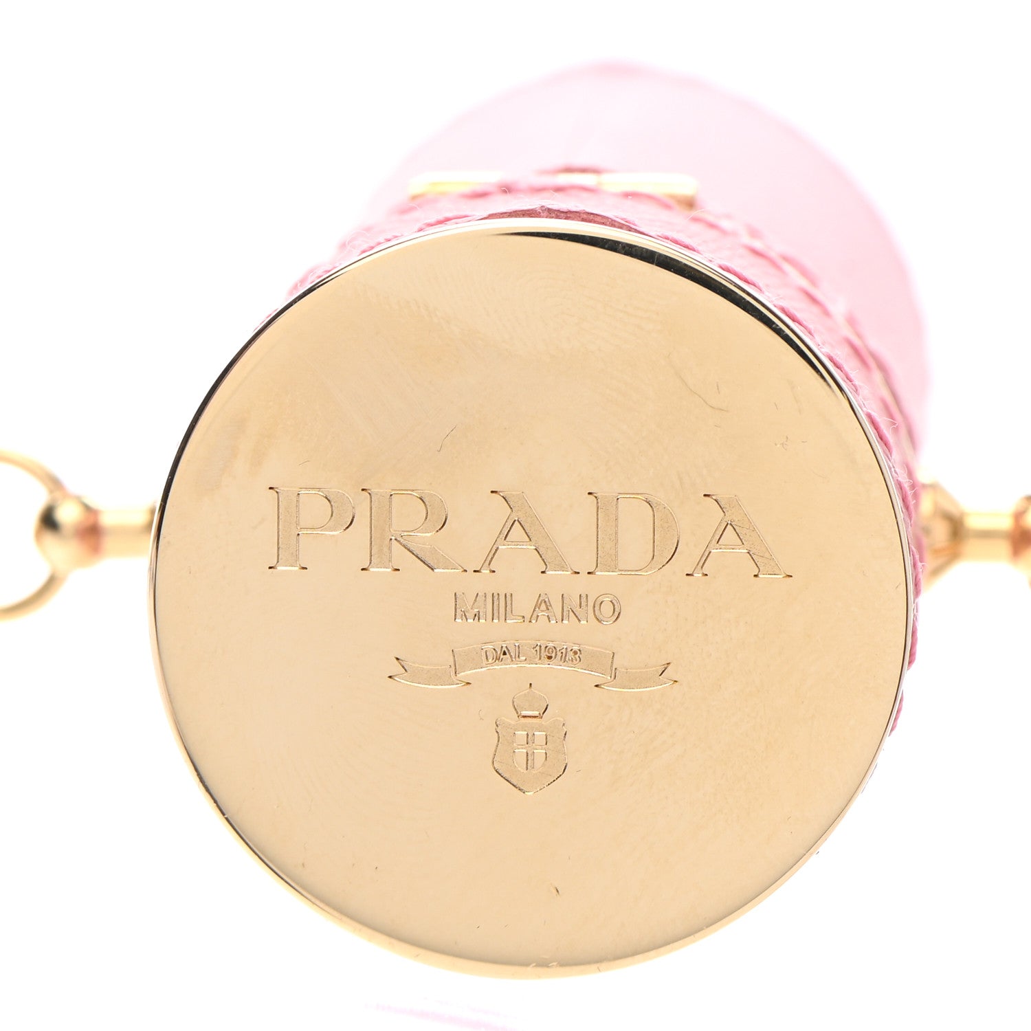 Prada Saffiano Logo Plaque Lipstick Case Petalo 6 of 7