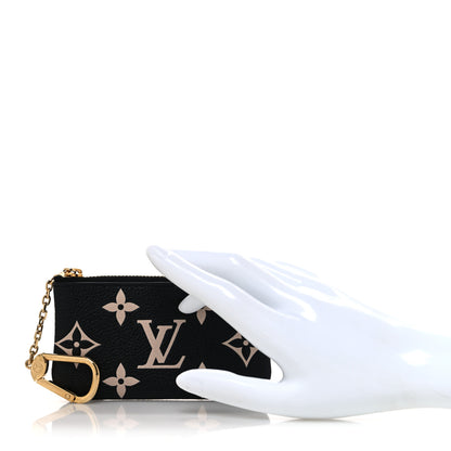 Louis Vuitton Empreinte Monogram Giant Key Pouch Black Beige 2 of 8
