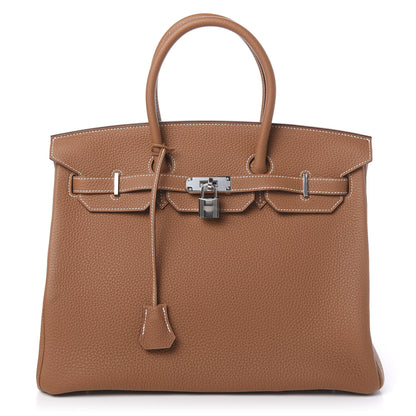 Hermes Togo Birkin 35 Gold 1 of 11