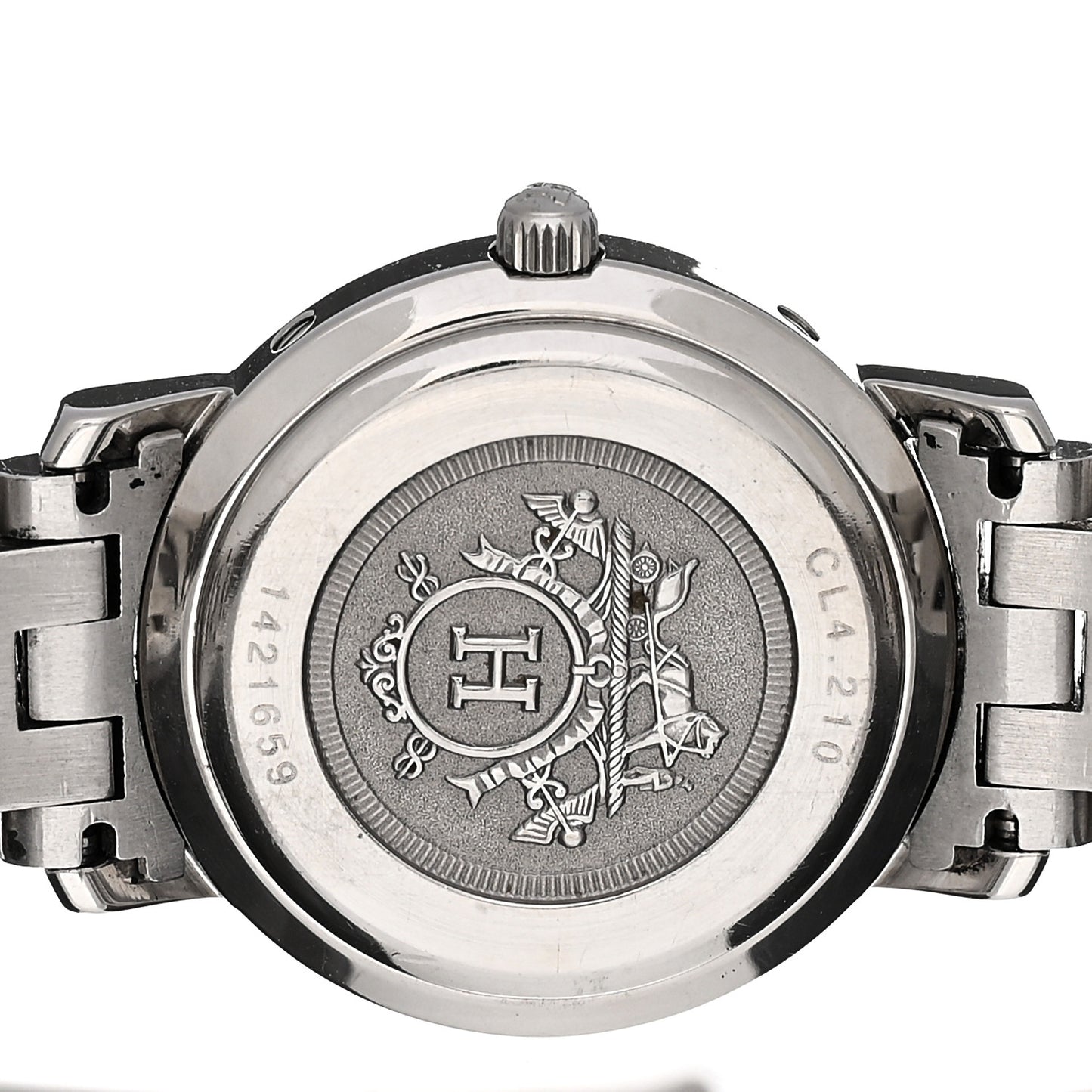 Stainless Steel Blue Mother of Pearl 24mm Clipper Quartz Watch
