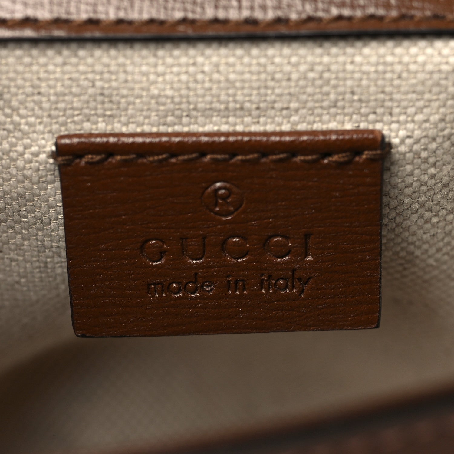Gucci GG Supreme Monogram Web Mini Horsebit 1955 Shoulder Bag Beige Brown Sugar 6 of 9