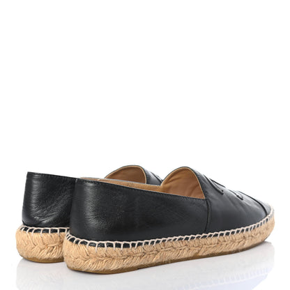 Chanel Lambskin CC Espadrilles 38 Black 3 of 4