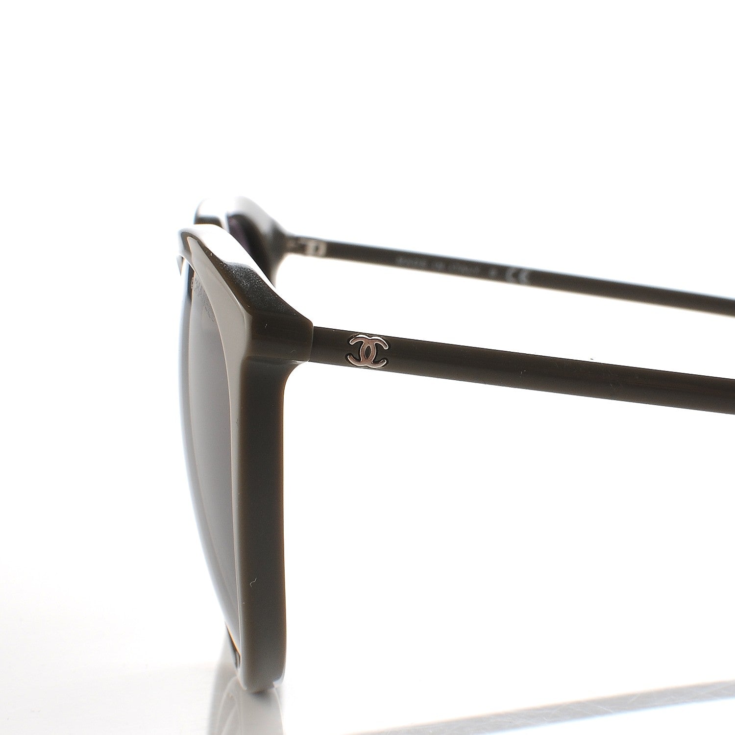 Chanel Acetate Butterfly Winter Sunglasses 5382 Khaki 7 of 9