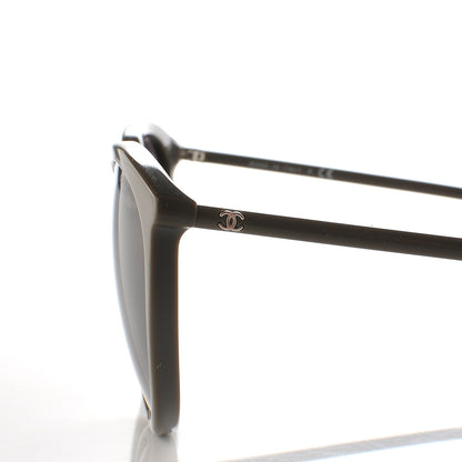 Chanel Acetate Butterfly Winter Sunglasses 5382 Khaki 7 of 9