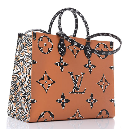 Louis Vuitton Monogram Giant Jungle Onthego GM Ivory 3 of 10