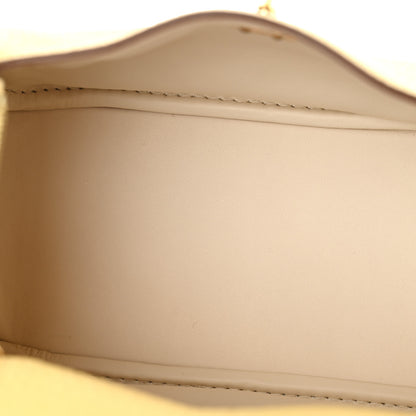 Hermes Taurillon Clemence Verso Mini Lindy 20 Jaune Poussin Craie 5 of 11