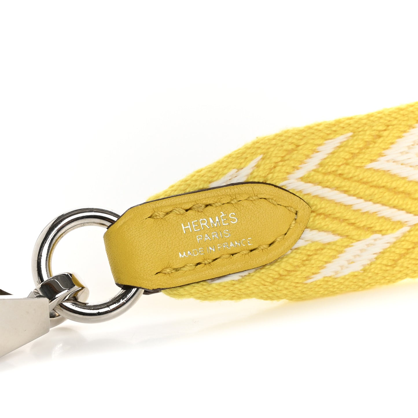 Toile Swift 25mm Sangle ZigZag Shoulder Strap Jaune De Naples White