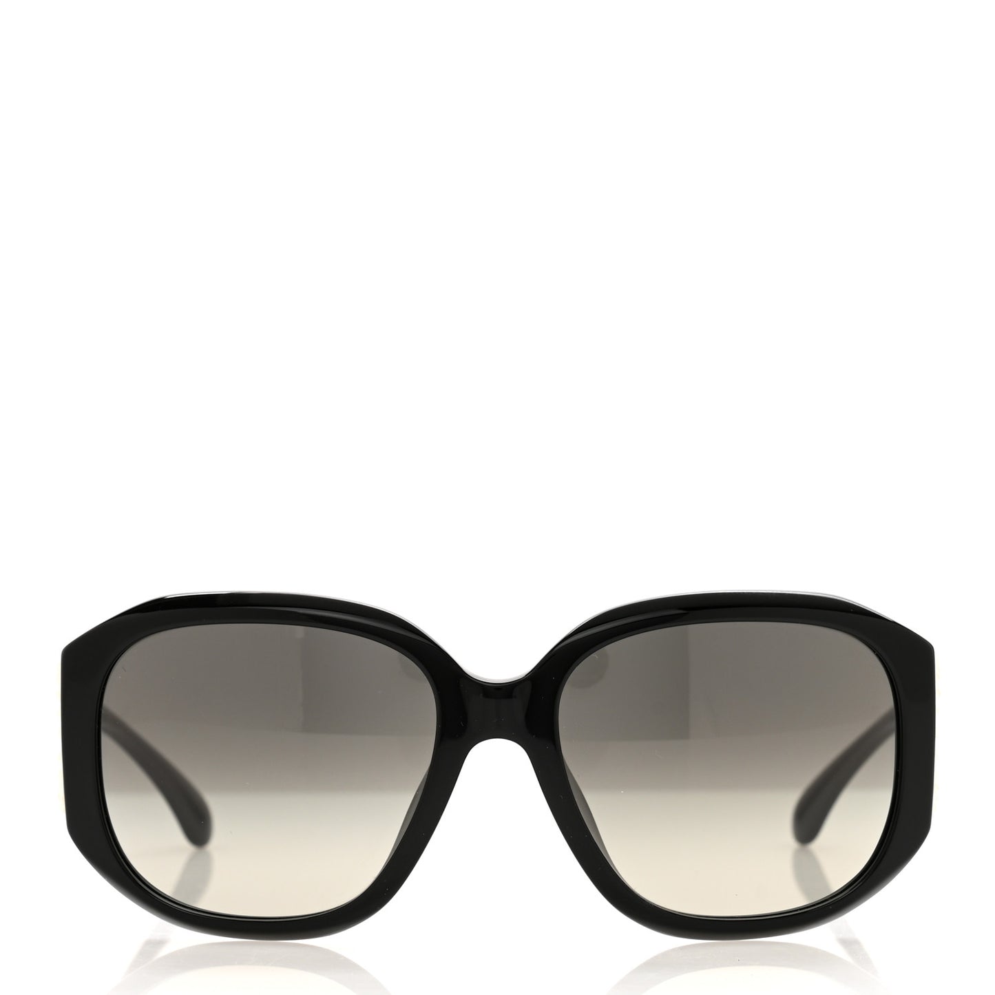Acetate Pearl CC Square Sunglasses 71501-A Black