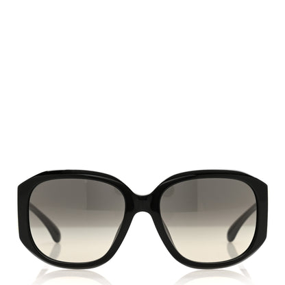 Chanel Acetate Pearl CC Square Sunglasses 71501-A Black 2 of 7