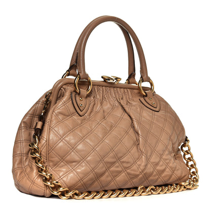 Marc Jacobs Calfskin Quilted Stam Beige 2 of 6