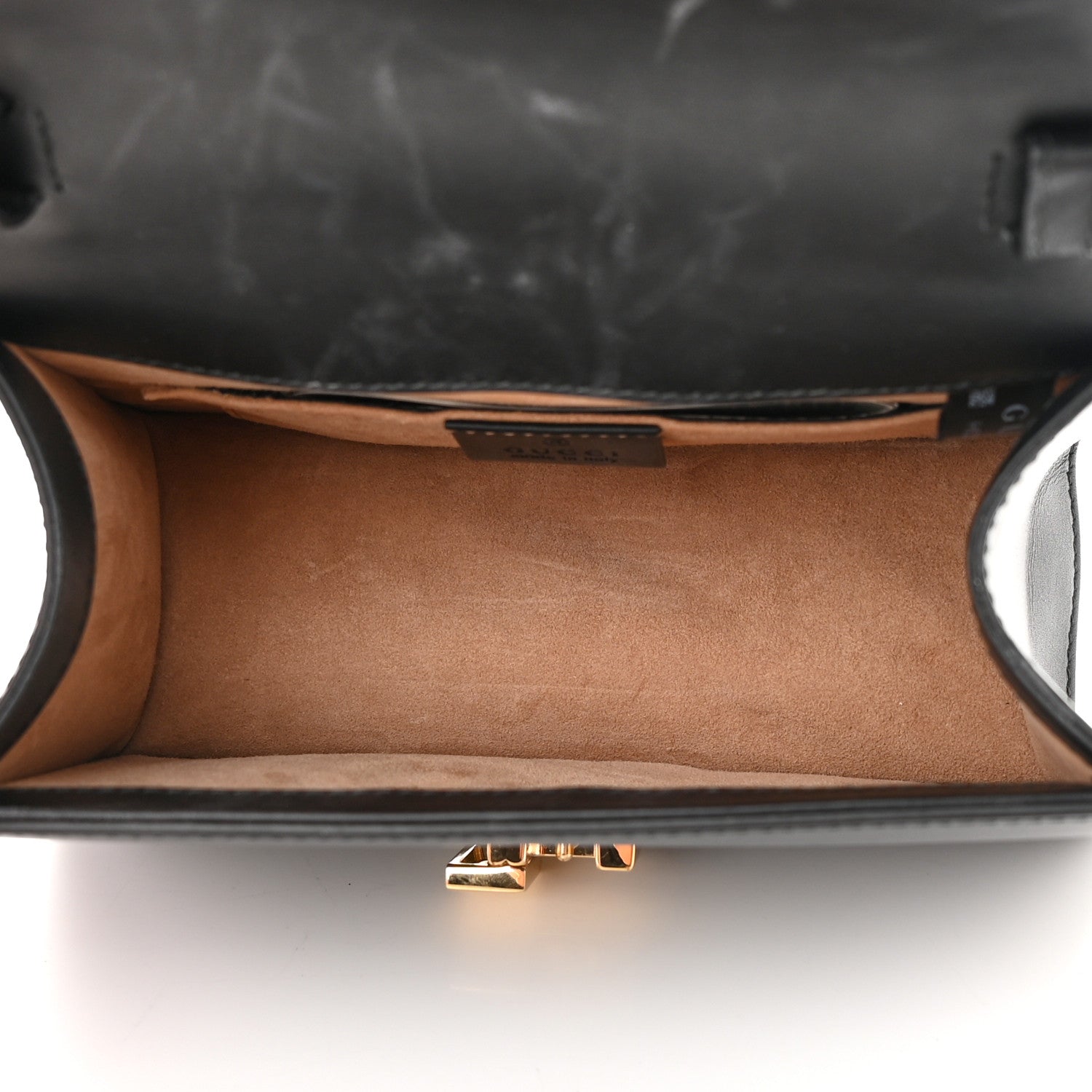 Gucci Calfskin Mini Sylvie Top Handle Bag Black 5 of 17