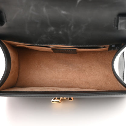Gucci Calfskin Mini Sylvie Top Handle Bag Black 5 of 17