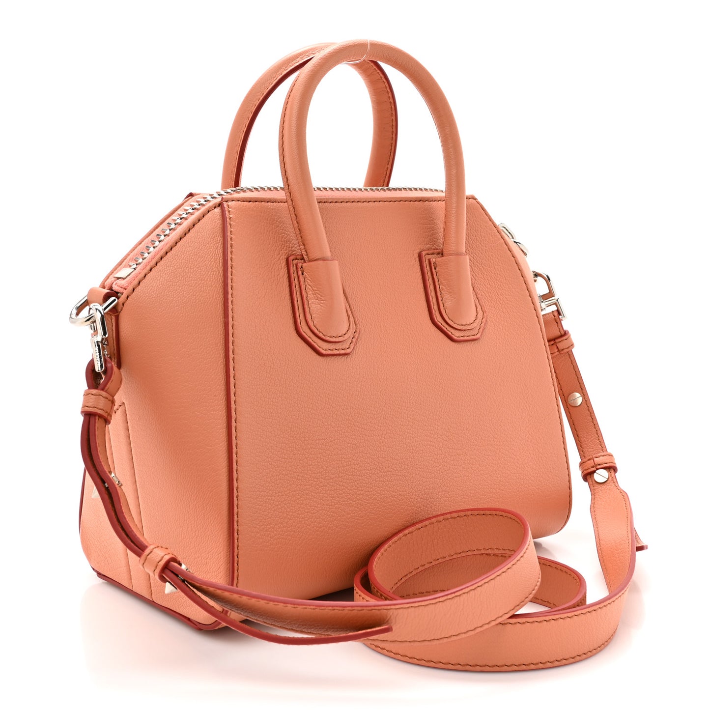 Sugar Goatskin Mini Antigona Corail Pink