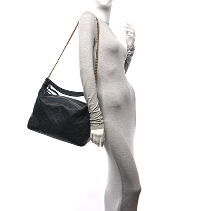 Gucci Guccissima Signature Large Linea A Hobo Black 2 of 11