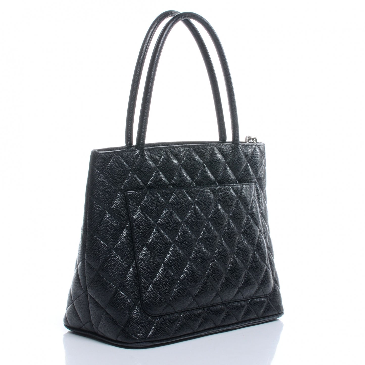 Caviar Medallion Tote Black