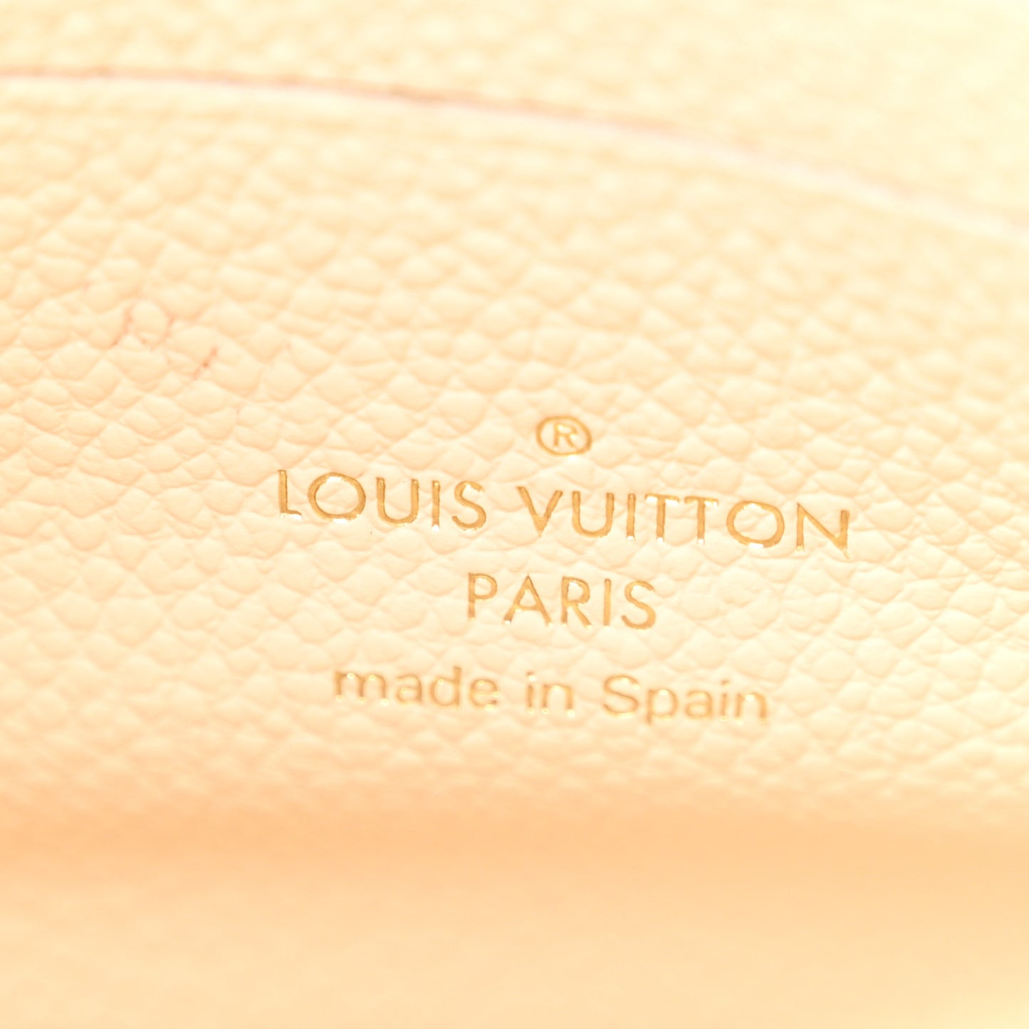 Empreinte Monogram Giant Double Zip Pochette Creme Bois de Rose