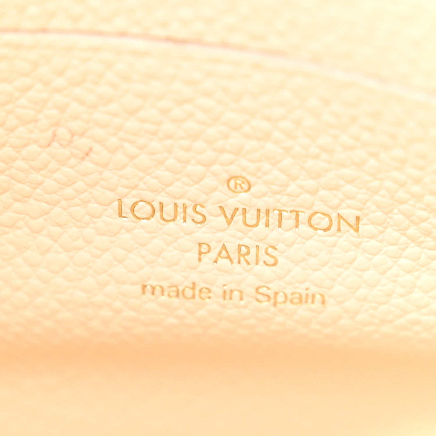 Louis Vuitton Empreinte Monogram Giant Double Zip Pochette Creme Bois de Rose 7 of 12