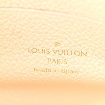 Louis Vuitton Empreinte Monogram Giant Double Zip Pochette Creme Bois de Rose 7 of 12