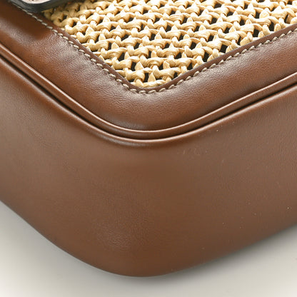 Fendi Macrame Crochet Baguette Natural Gianduia 9 of 10