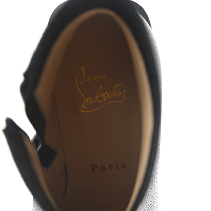 Christian Louboutin Pebbled Calfskin Castarika 85 Desert Ankle Boots 36.5 Black 6 of 8