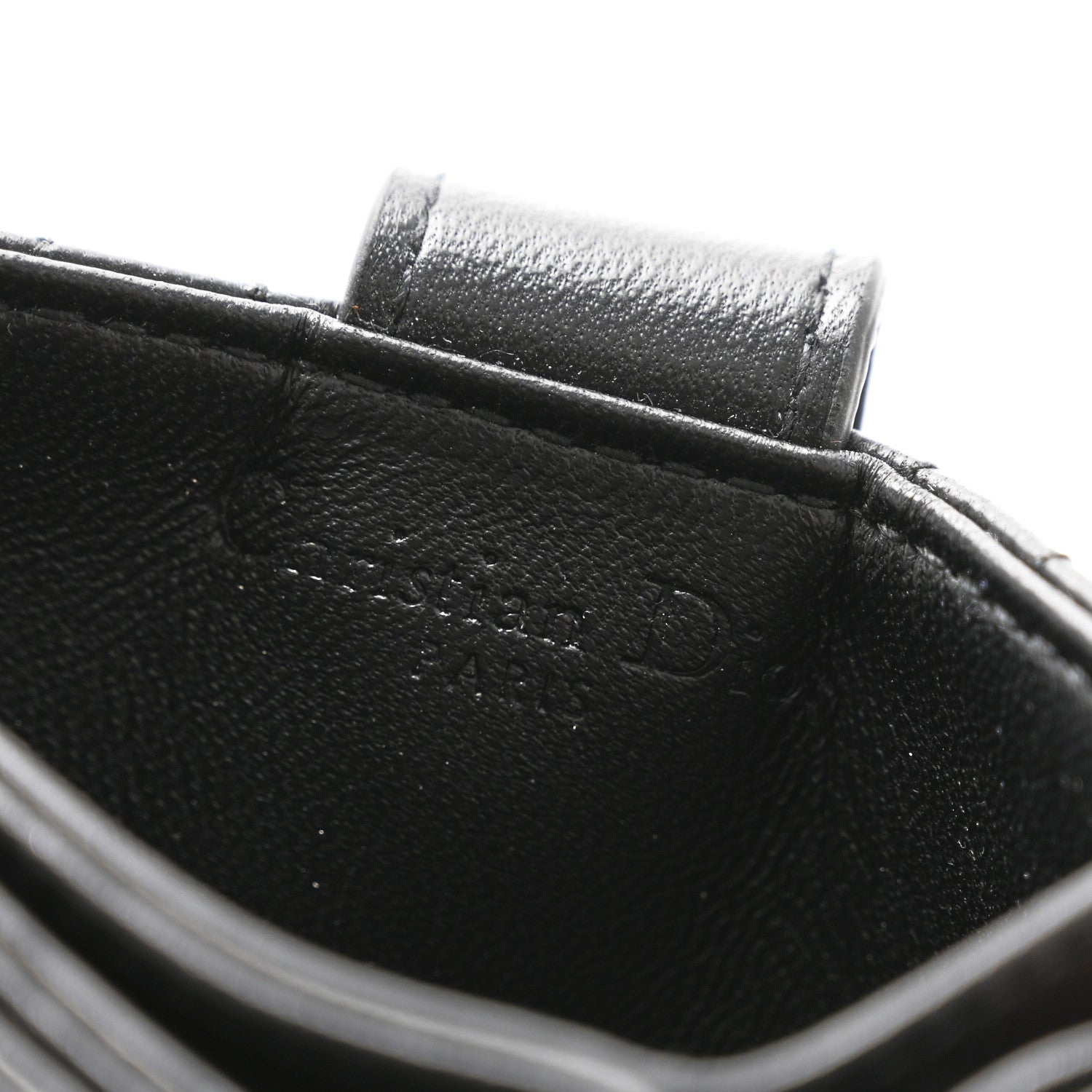 Christian Dior Lambskin Cannage Lady Dior 5-Gusset Card Holder Black 6 of 10