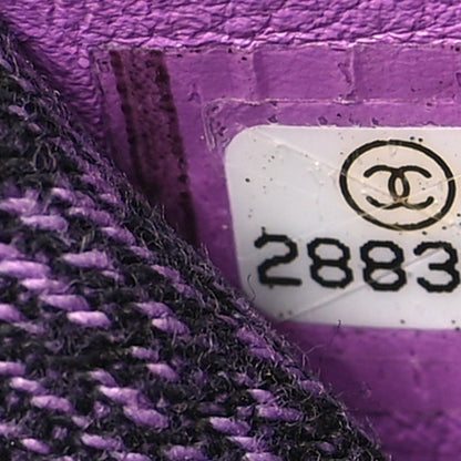 Chanel Washed Denim Quilted Small Denimpression Flap Violet Purple Black 7 of 9