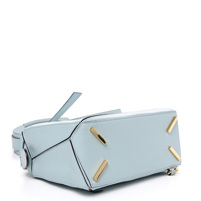 Loewe Calfskin Small Puzzle Bag Aqua 3 of 12