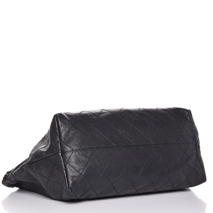 Chanel Calfskin Baby Coco Cabas Navy Blue 4 of 8