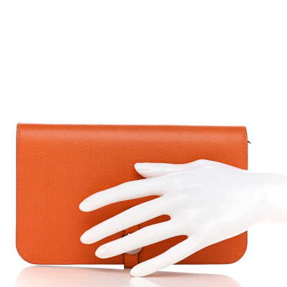 Hermes Togo Dogon Duo Wallet Orange 3 of 8