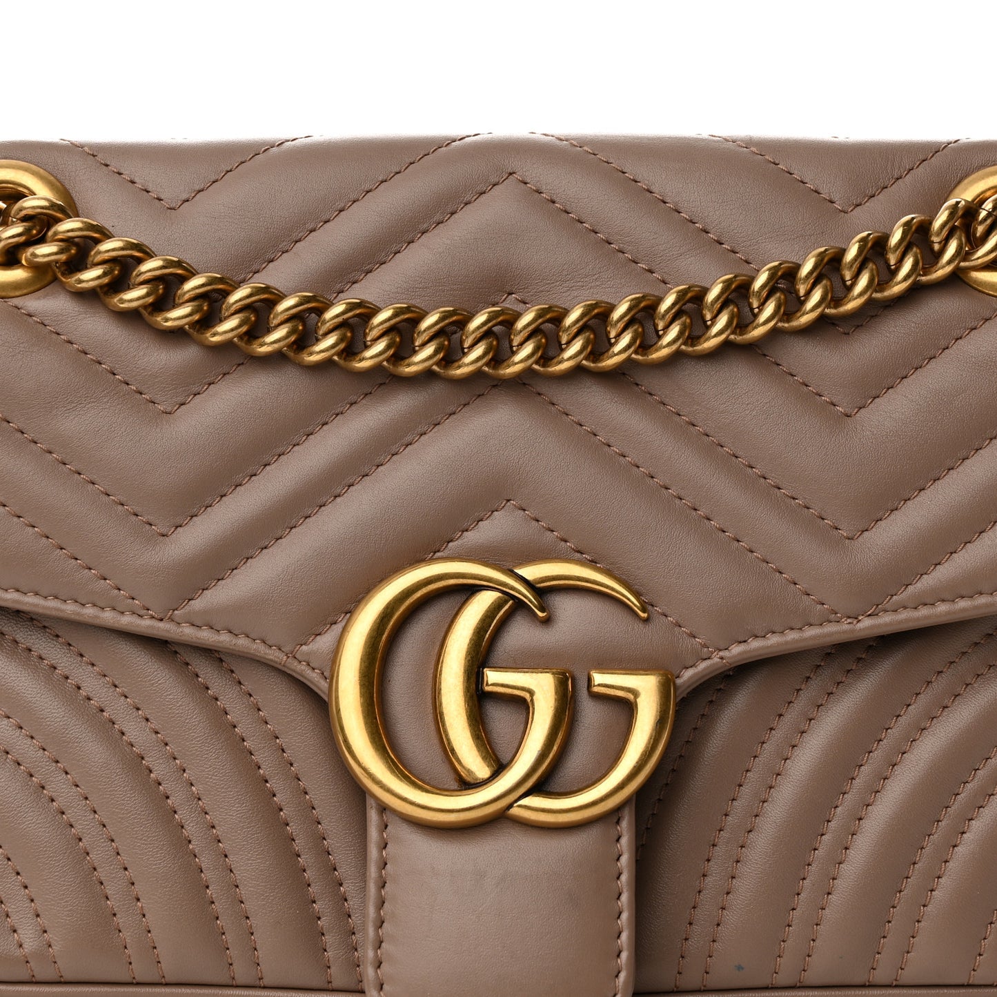 Calfskin Matelasse Small GG Marmont Shoulder Bag Porcelain Rose