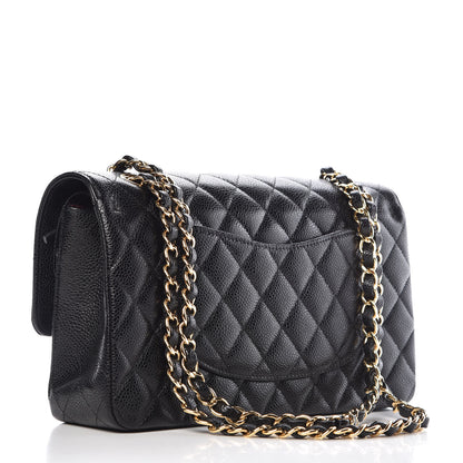 Chanel Caviar Quilted Medium Double Flap Black 3 of 10