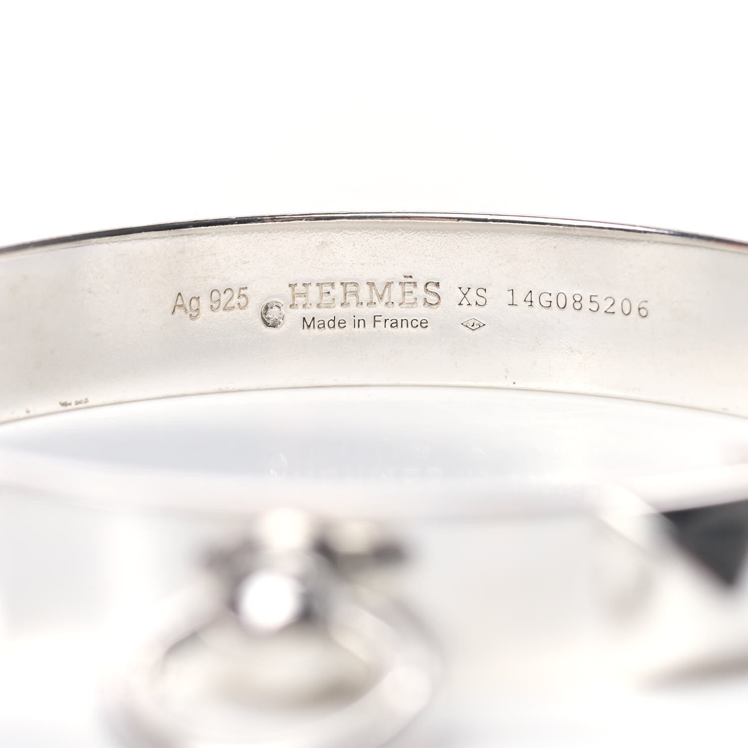 Hermes Sterling Silver PM Collier De Chien Bracelet XS 4 of 6