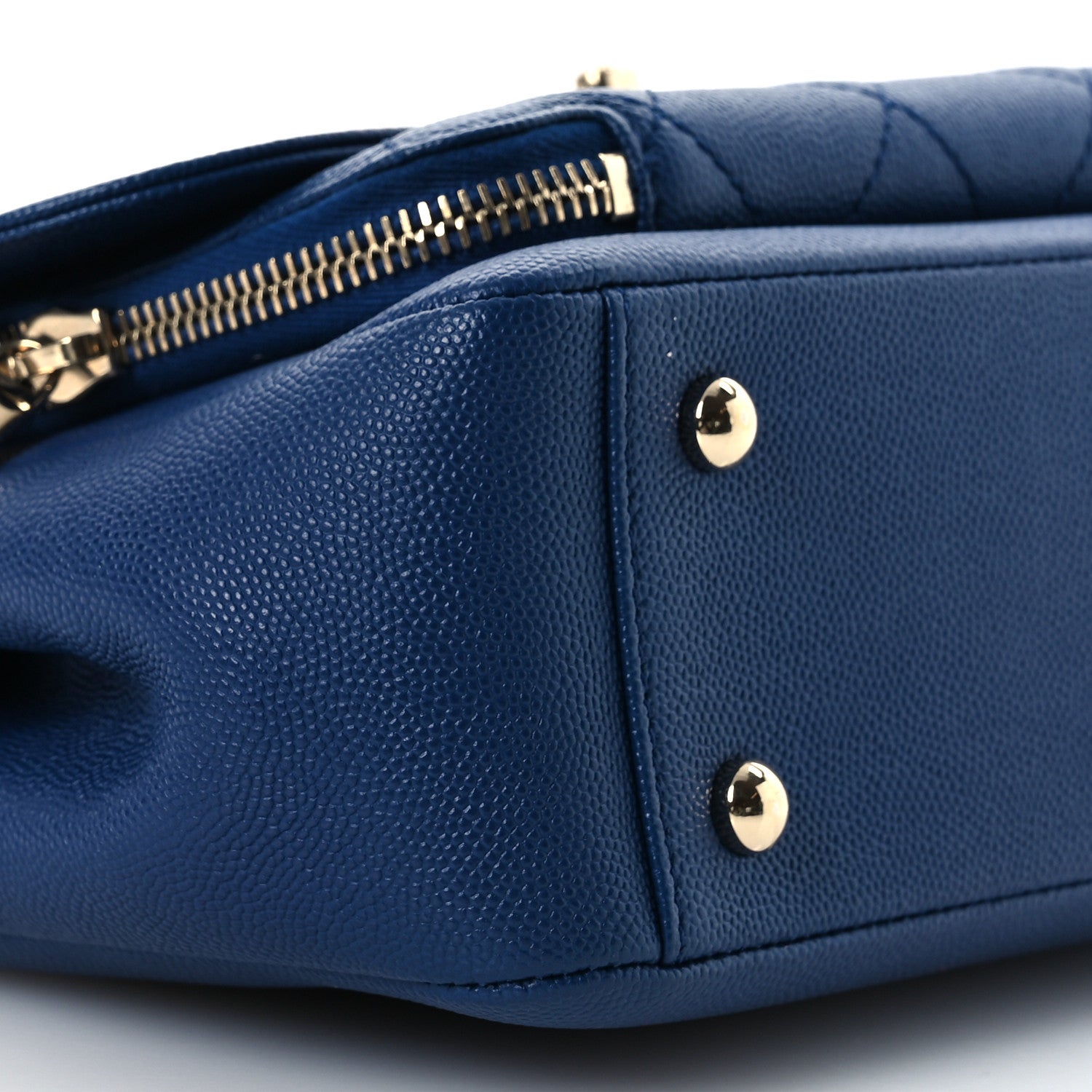 Chanel Caviar Quilted Medium Business Affinity Flap Dark Blue 9 of 10