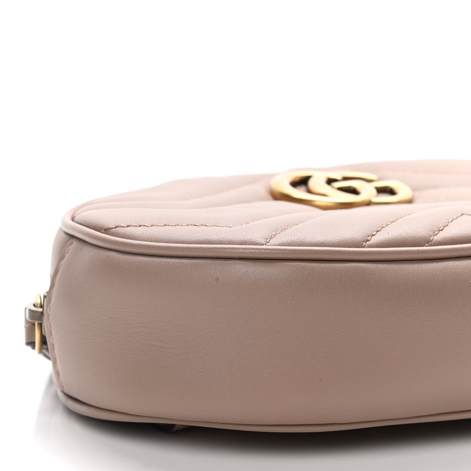 Gucci Calfskin Matelasse GG Marmont Belt Bag 85 34 Porcelain Rose 9 of 13