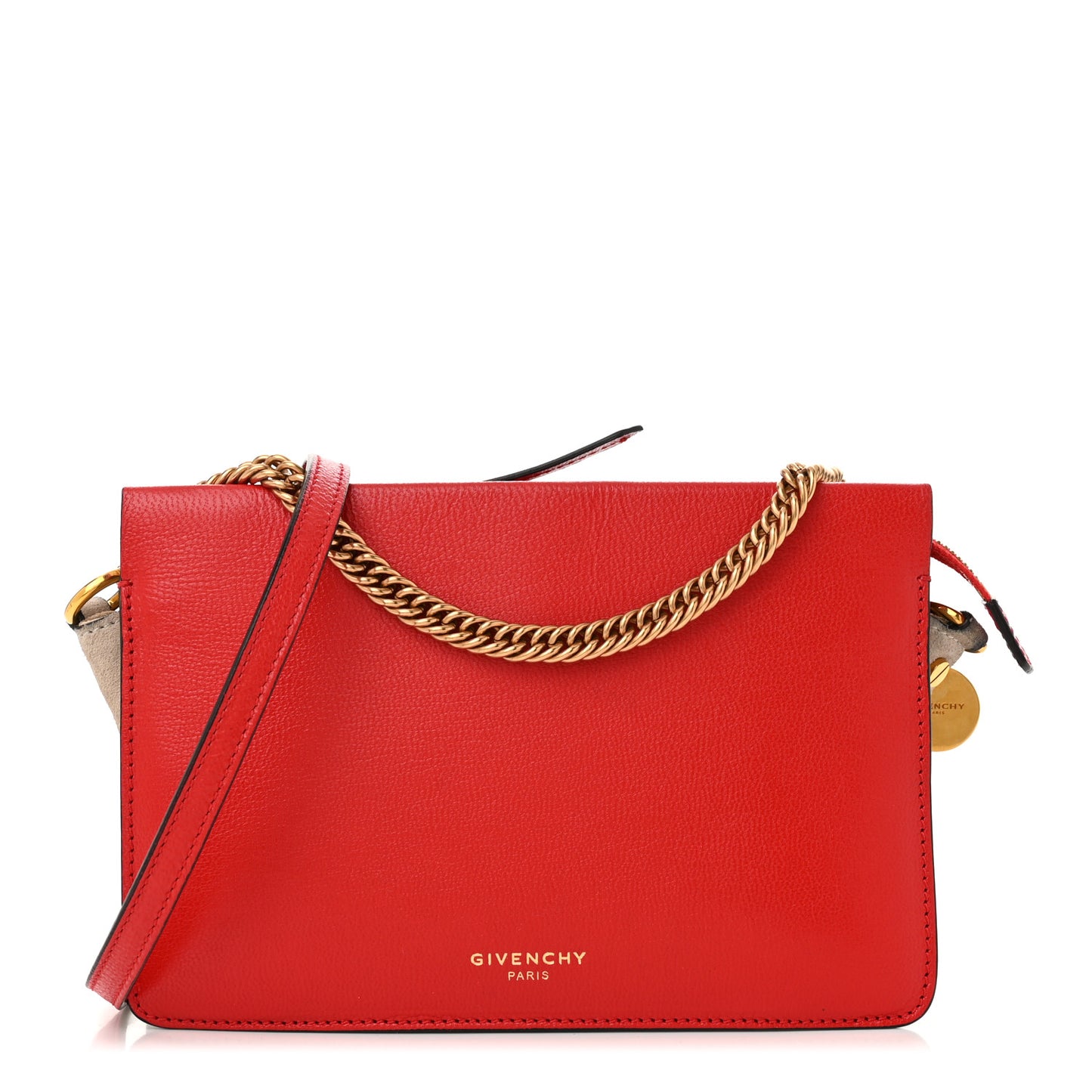 Goatskin Suede Cross 3 Crossbody Bag Red