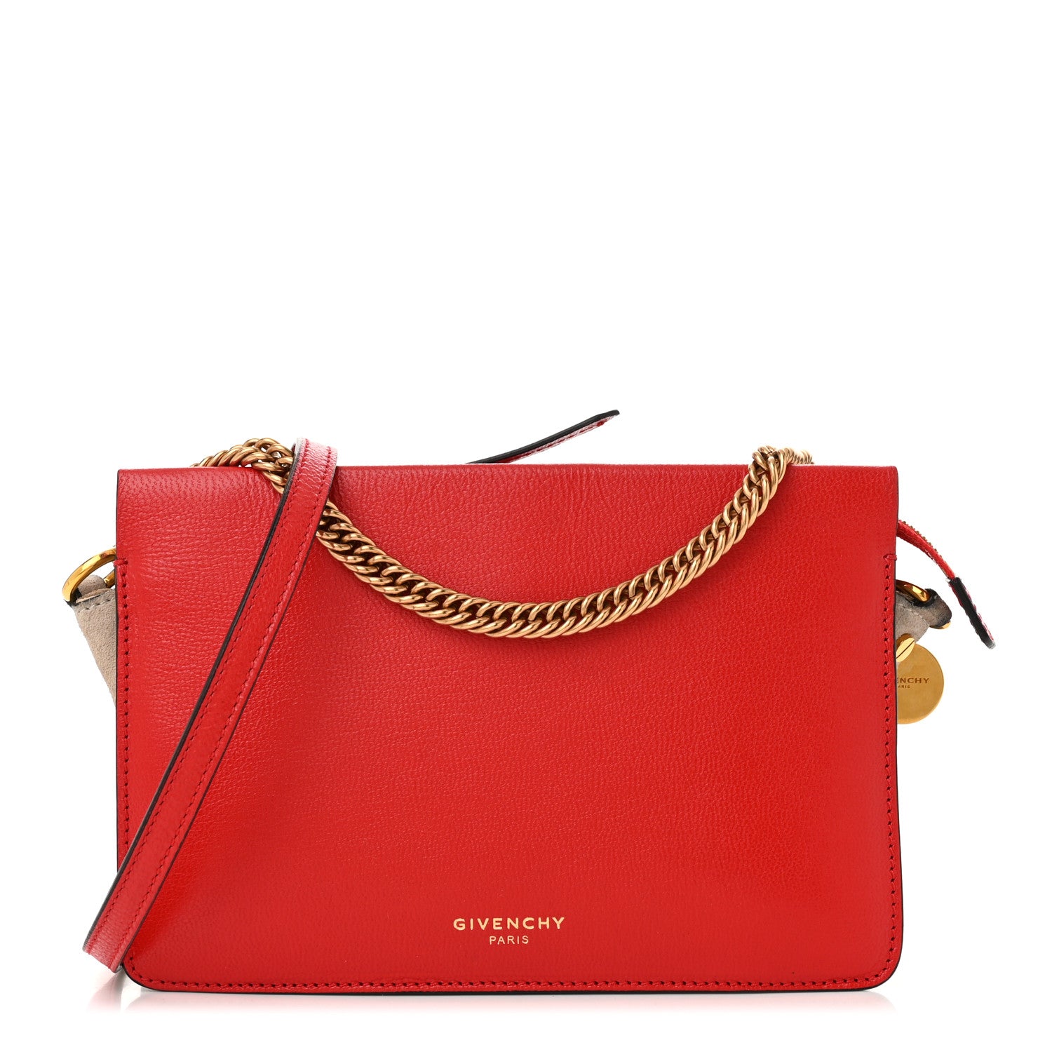 Givenchy Goatskin Suede Cross 3 Crossbody Bag Red 1 of 10