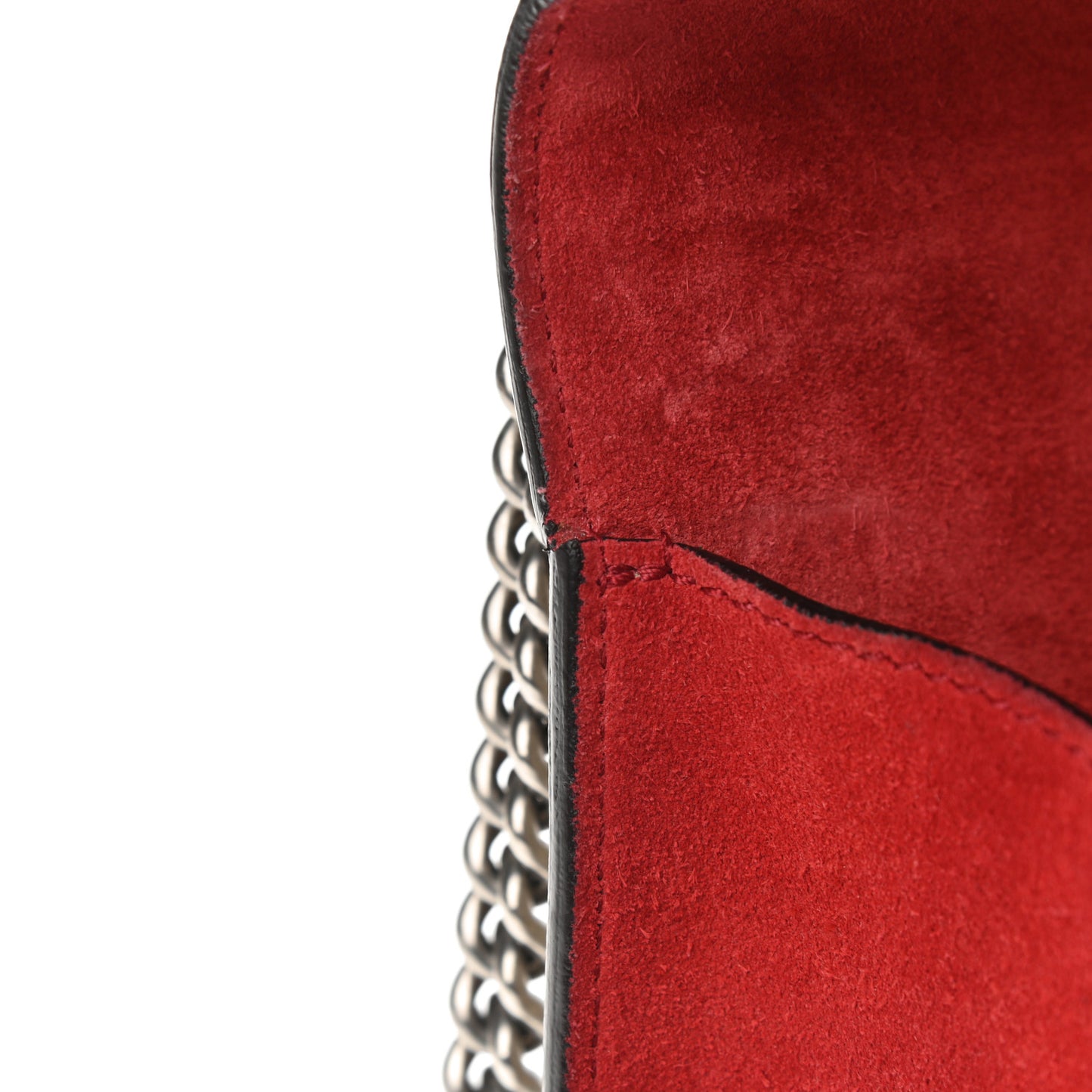 GG Supreme Monogram Mini Dionysus Shoulder Bag Hibiscus Red